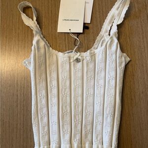 Alexander Wang white cropped tank - new with tags
